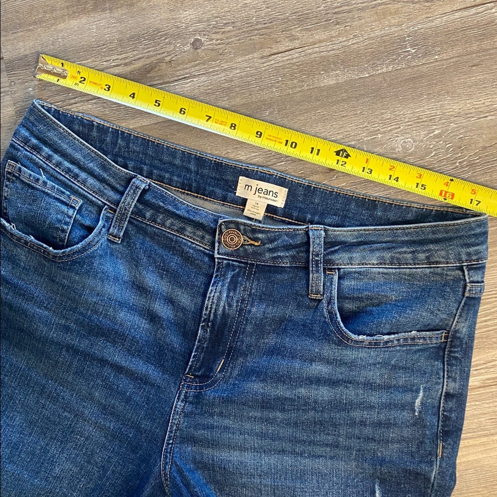 EUC MAURICES M Jeans Ankle Straight Jeans 14 - Picture 7 of 9
